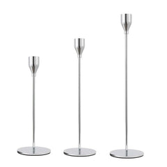 Juego de 3 candelabros de hierro forjado para decoración del hogar y bodas. Estilo: