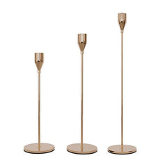 Juego de 3 candelabros de hierro forjado para decoración del hogar y bodas. Estilo: