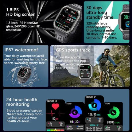 Daily Health Monitoring Watch for Active Lifestyles