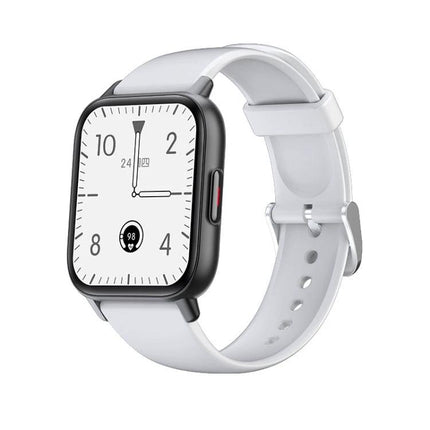 Daily Health Tracking Smart Watch for Everyday Fitness Monitoring - white smartwatch showing time, heart rate and sleep tracking on display