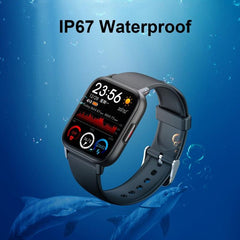 Reloj inteligente QS16Pro de 1,69 pulgadas resistente al agua y con control de la salud, compatible con detección de temperatura corporal