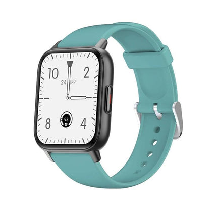 Daily Health Tracking Smart Watch for Everyday Fitness Monitoring - teal band smartwatch showing time, heart rate and activity tracking