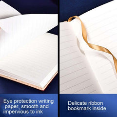 Elegant B6 Lockable PU Leather Journal with Ribbon Bookmark