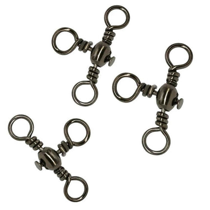 Bottle Shaped Three Pronged Swivel Fishing Ring Set 115 Pieces – stainless steel copper three-way swivels for building durable fishing rigs