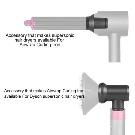 Dyson Hair Dryer Curling Adapter Rose Red Everyday Styling