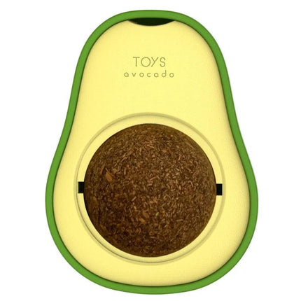 Avocado-Shaped Catnip Toy for Daily Cat Teeth Care and Play - plastic avocado catnip toy for teeth grinding and plaque removal