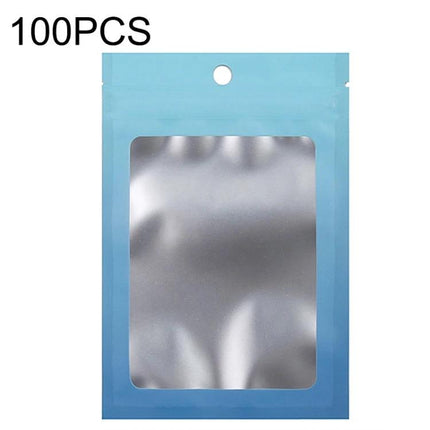 Aluminum Foil Ziplock Bags for Jewelry and Cable Storage - 7.5x10cm matte aluminized PET pouch, windowed resealable pack for jewelry and cable protection