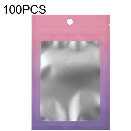 Aluminum Foil Ziplock Bags for Jewelry and Cable Storage - 7.5x10cm matte aluminized PET pouch, resealable window pack