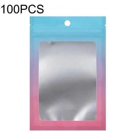 Aluminum Foil Ziplock Bags for Jewelry and Cable Storage - 7.5x10cm matte aluminized PET pouch with resealable zipper and hang hole