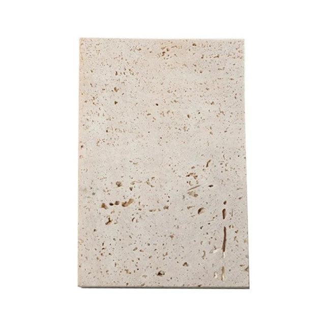 Set of Cave Stone Jewelry Display Stands for Photography - single rectangular natural stone slab with porous texture for jewelry photos