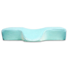 Luxury Memory Foam Eyelash Support Cushion with Pressure-Relief Design Light Blue