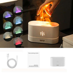 Multicolor Flame Essential Oil Diffuser and Air Humidifier for Home and Office