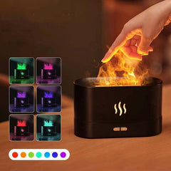 Multicolor Flame Essential Oil Diffuser and Air Humidifier for Home and Office