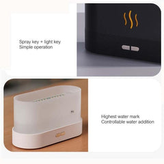 Multicolor Flame Essential Oil Diffuser and Air Humidifier for Home and Office