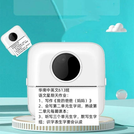 Compact Mini Bluetooth Thermal Printer for Student Notes Printing - white portable thermal printer printing study notes from smartphone