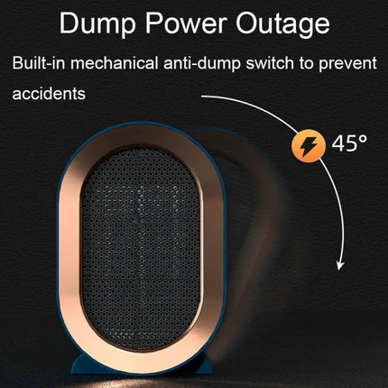 Compact Desktop Space Heater For Small Rooms White