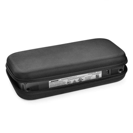 Compact Nylon Carry Bag For Portable Bluetooth Speakers with zippered, wear-resistant exterior and padded velvet interior protection