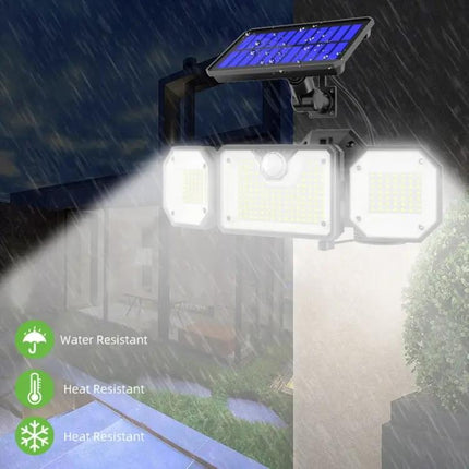Solar Motion Sensor LED Garden Light Outdoor Waterproof