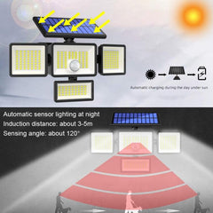 TY12101 Lámpara solar de pared para el hogar, lámpara de calle para garaje con inducción humana, luz para patio exterior