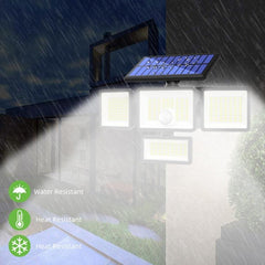 TY12101 Solar-Powered Motion Sensor Wall Light for Outdoor Spaces