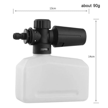Portable Foam Spray Pot with 1/4 Interface for Car Washing Machines - compact foam cannon bottle with adjustable nozzle and 1/4" inlet