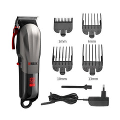 Rechargeable WMARK NG-115 Electric Hair Clippers with EU Plug and Adjustable Blades