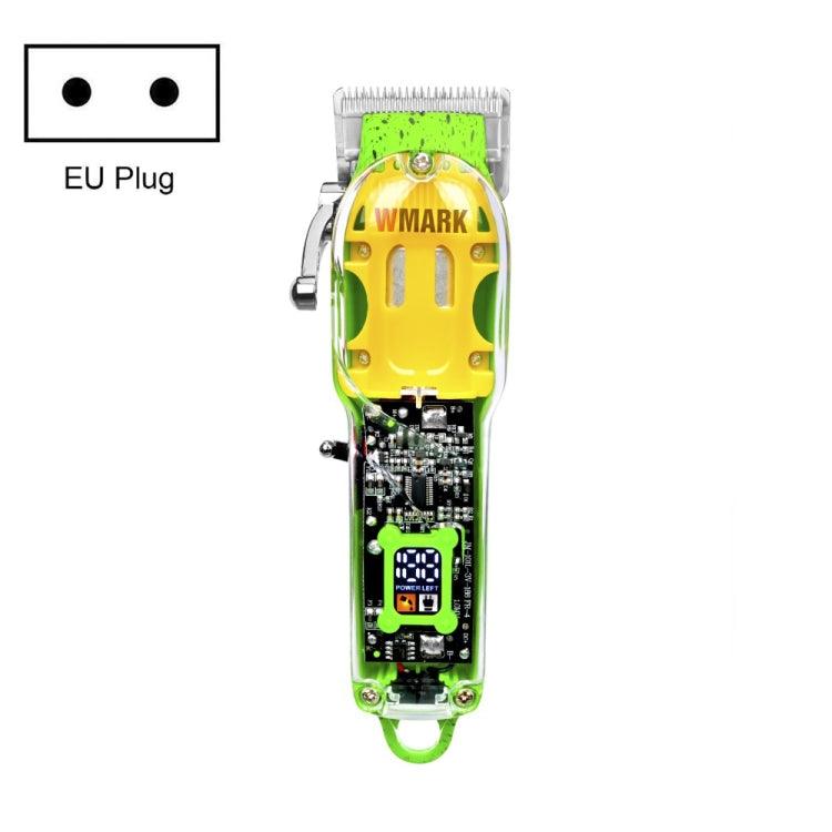 Cortadora de pelo inalámbrica con pantalla LED transparente WMARK NG-408, enchufe de la UE