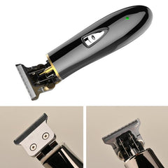 Wireless Rechargeable Hair Clipper with T-Blade Design and LED Indicator