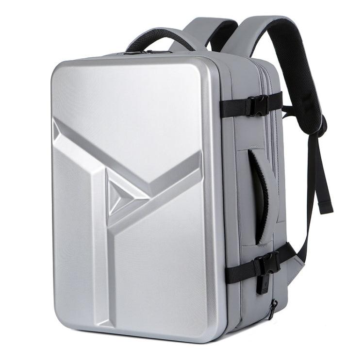 Expandable Waterproof Hard Shell Backpack with USB Charging Port and Large Capacity