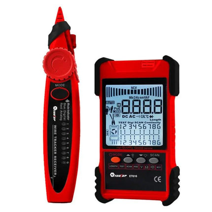 Rechargeable Network Cable Tester for Wire Tracking and POE Testing