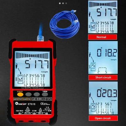Rechargeable Network Cable Tester for Wire Tracking and POE Testing