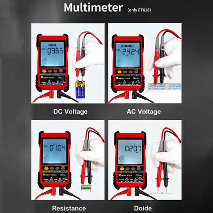 Rechargeable Network Cable Tester for Wire Tracking and POE Testing