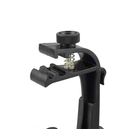 Microphone Clamp for Drum Set Recording at Home securely attaching and positioning mic on drum for clear home recording