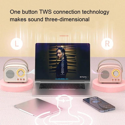 Vintage Bluetooth Speaker For Home Compact Design