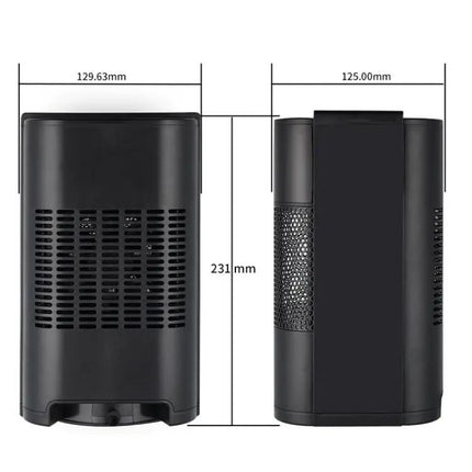 N8 Table Heater For Indoor Use With Tip Over Safety Cutoff
