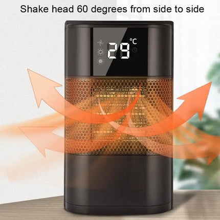 N8 Table Heater For Indoor Use With Tip Over Safety Cutoff