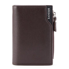 BEEDOVR 9902 Men's Compact Zipper Wallet with Multi-Card Slots