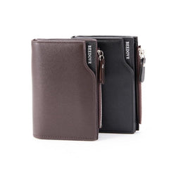 BEEDOVR 9902 Men's Compact Zipper Wallet with Multi-Card Slots