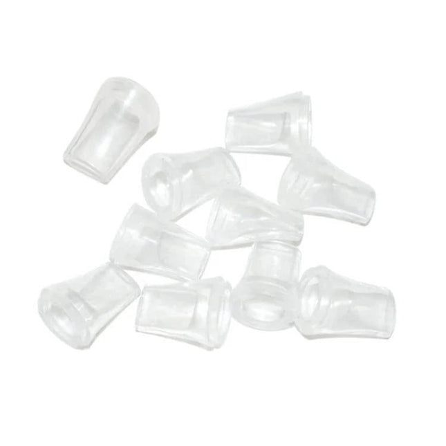 Replacement Mouthpieces for AT68 Breathalyzer, 10-Pack - clear disposable replacement mouthpieces arranged for hygiene and easy swap