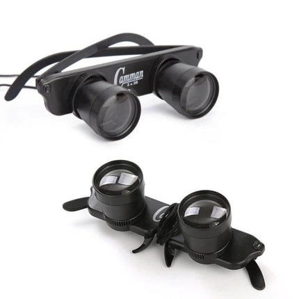 Camman Fishing Binoculars 3x28 Adjustable Focus For Outdoor Use compact lightweight black binoculars with adjustable focus for fishing and birdwatching