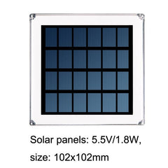 Lámpara de cabeza de columna solar para exteriores TS-S5306, IP68, resistente al agua, para jardín y césped. Estilo: