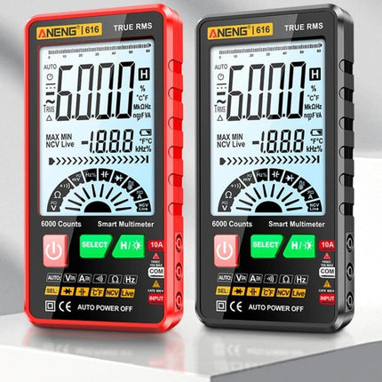 ANENG Automatic Digital Multimeter for Electrical Testing compact dual-color true RMS multimeter with large backlit display and auto-ranging