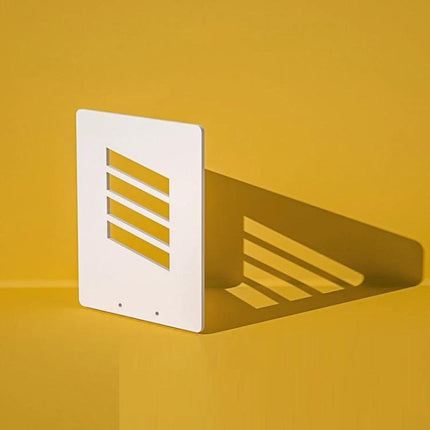 Light Shadow Board for Still Life and Portrait Photography - white board creating defined shadow stripes on yellow background, waterproof studio prop