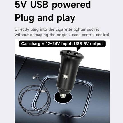 Wireless Adapter for CarPlay and Android Auto Projection plug-and-play 5V USB car charger in cigarette lighter with cable, wireless and wired connection