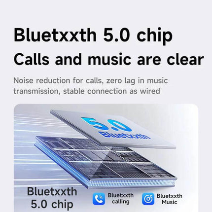 Wireless Adapter for CarPlay and Android Auto Projection — Bluetooth 5.0 chip for clear calls, music streaming, hands-free navigation and stable wireless connection