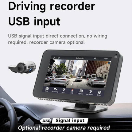 Wireless Adapter for CarPlay and Android Auto Projection plugged into car dashboard for hands-free navigation and music streaming, USB signal input