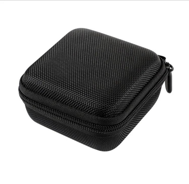 Hard Shell Bag for Storing Powerbeats Pro Headphones on the Go – compact black EVA protective case with zipper and internal elastic for commuting