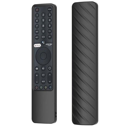 Silicone Protective Case for Xiaomi P1 Remote Control in black silicone with textured grip, protects buttons from dust and accidental drops