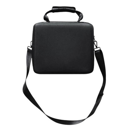 Protective Portable Speaker Carry Case With Ergonomic Handle black EVA hard shell bag with shoulder strap, padded handle, flannel interior