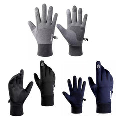 Insulated Touchscreen Winter Cycling Gloves - Waterproof, Windproof, and Velvet-Lined